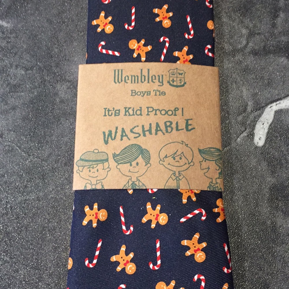 Wembley Gingerbread Clip Washable Tie